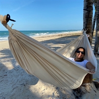 Hammock to balcony and Kids Mundo playing Hammock